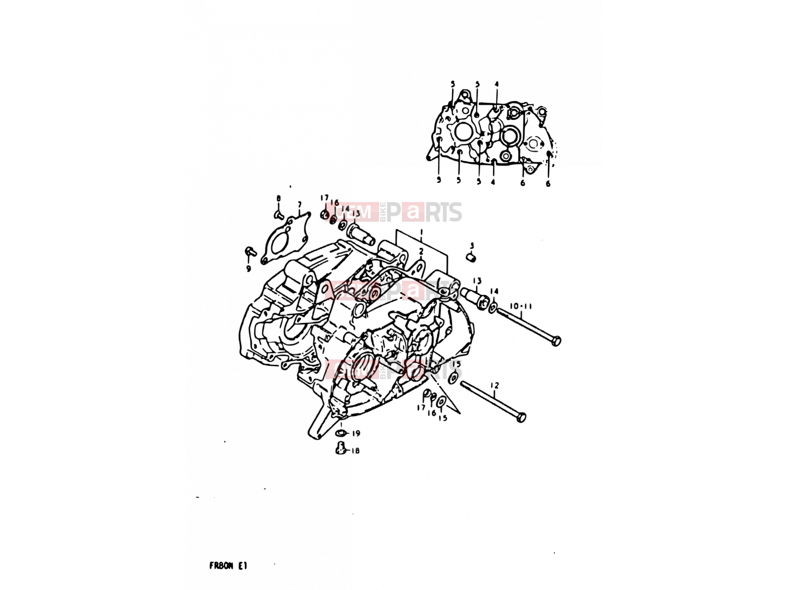 SUZUKI FR80 M (1991) 2 - CRANKCASE