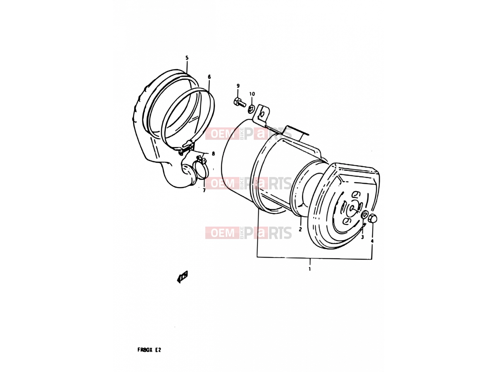 SUZUKI FR80 X (1999) 7 - AIR CLEANER (E08, E12, E95)
