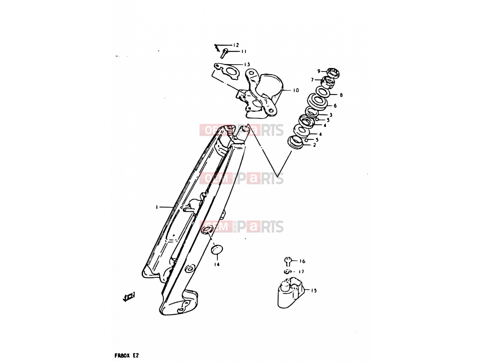 SUZUKI FR80 X (1999) 41 - FRONT FORK
