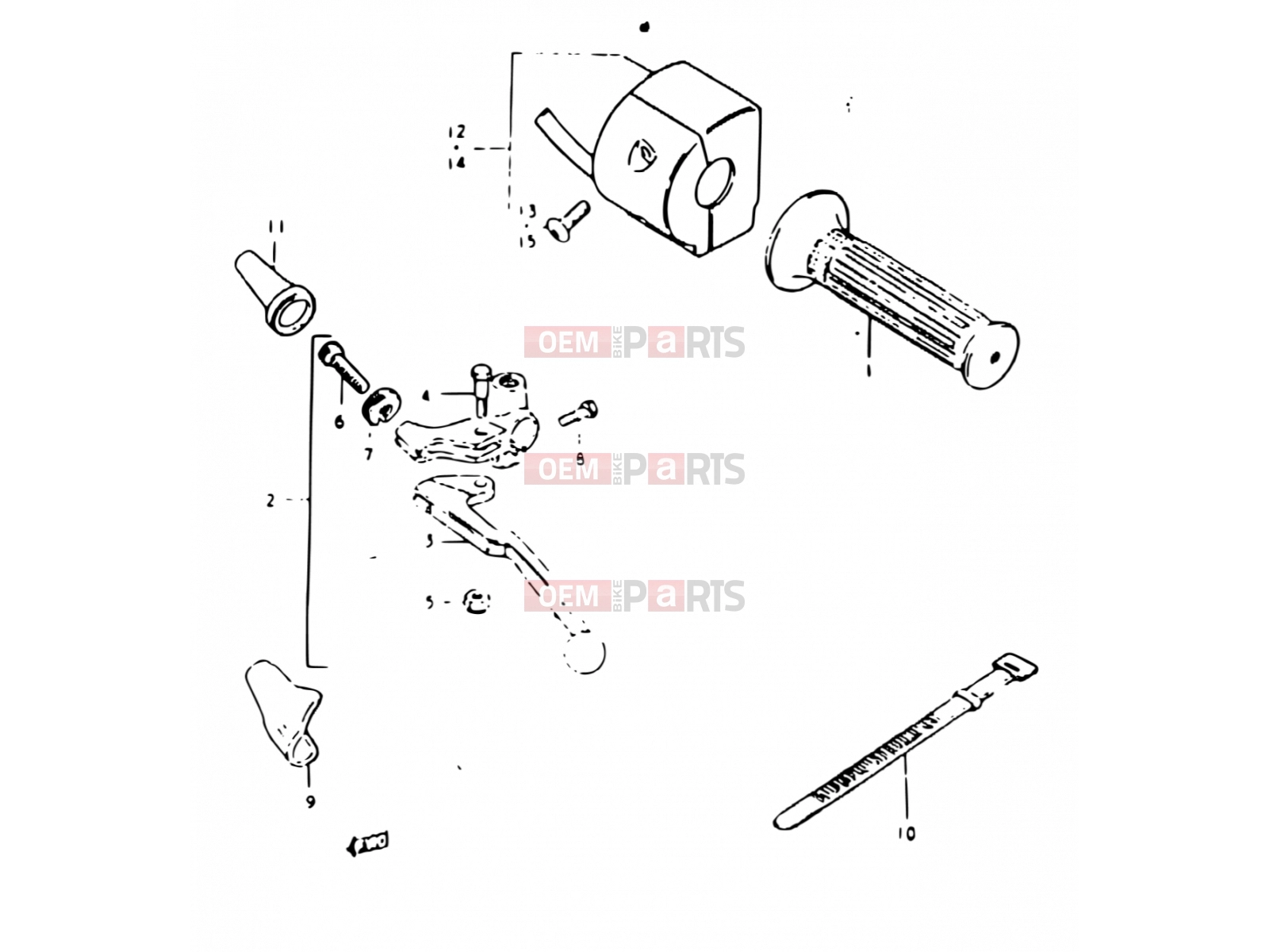 SUZUKI GSX1100 X (1999) 75 - LEFT HANDLE SWITCH