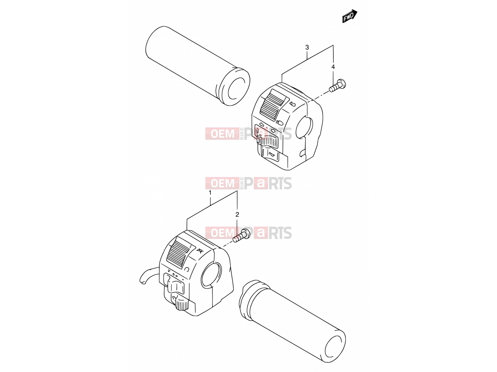 SUZUKI LS650P Y (2000) Savage (E22) 26 - HANDLE SWITCH