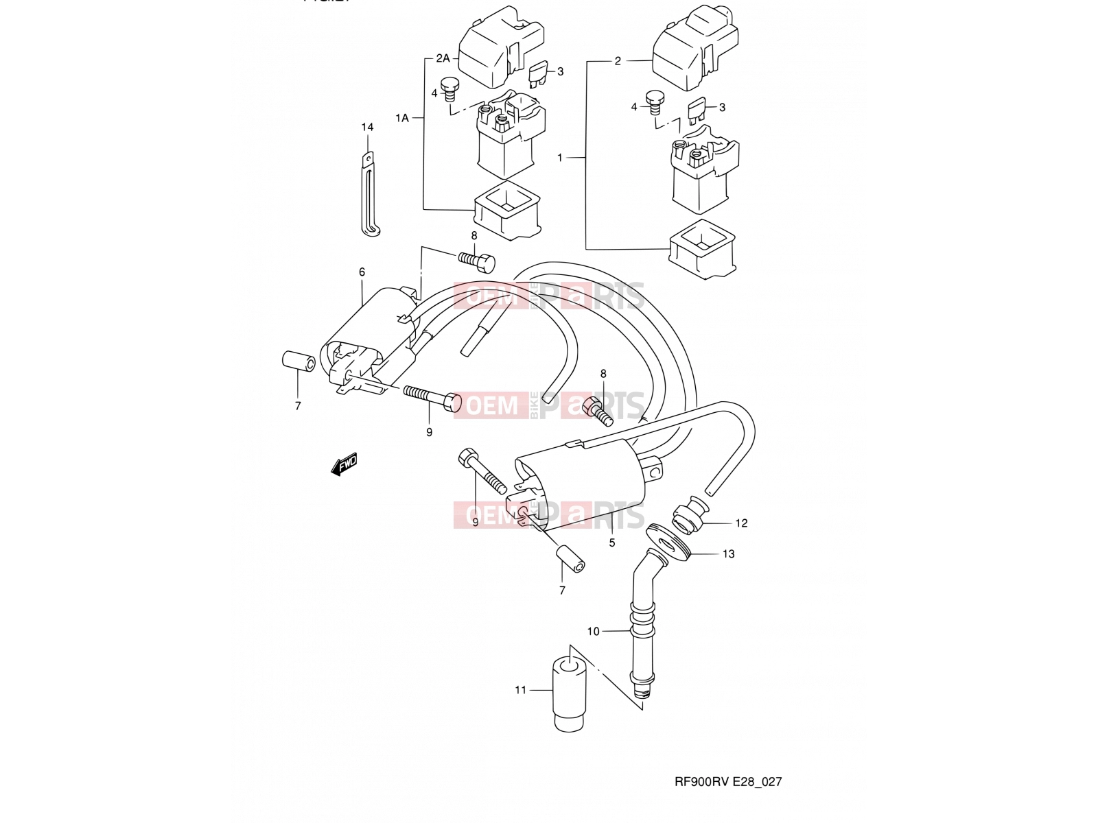 SUZUKI RF900R R (1994) (E03,E28,E33) 27 - ELECTRICAL