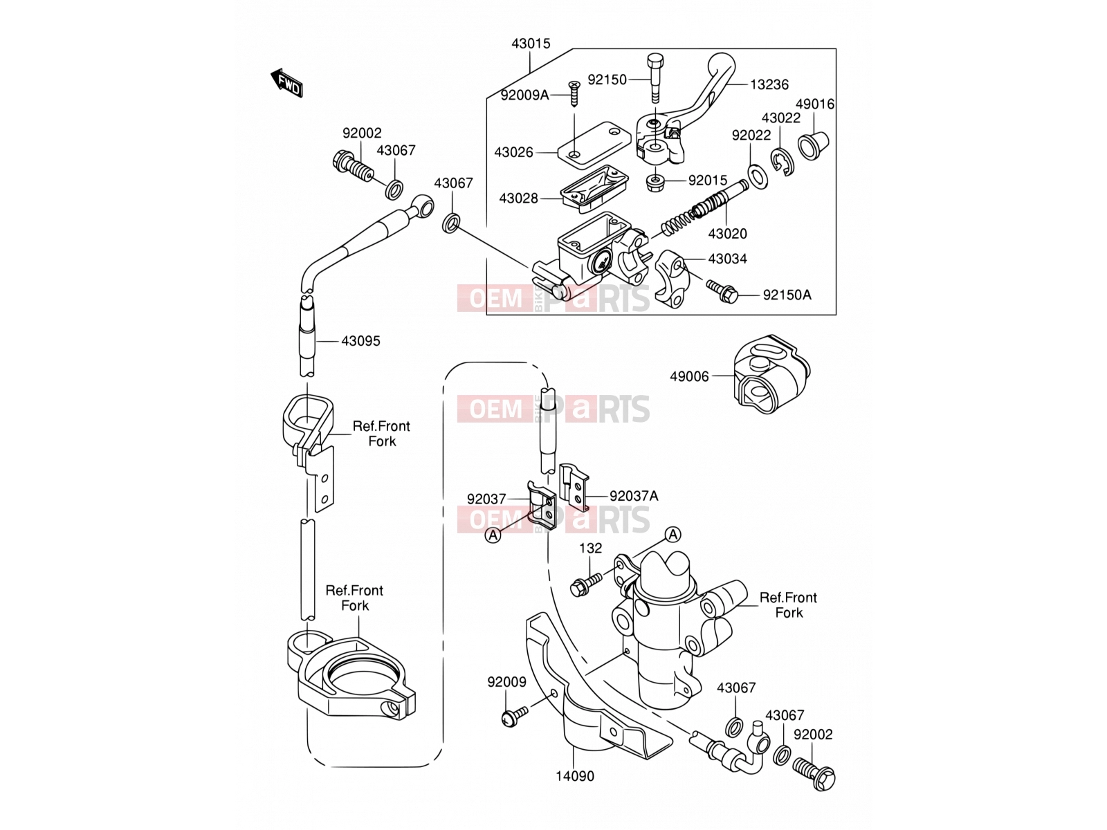SUZUKI RM100 K3 (2003) (E21) 28 - FRONT MASTER CYLINDER