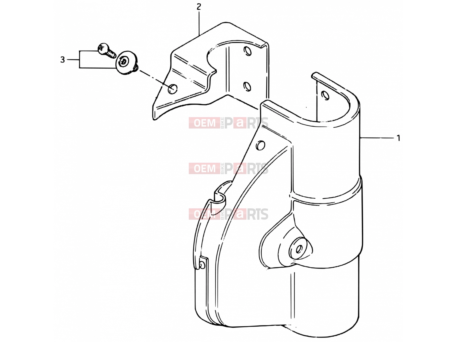 SUZUKI RM500 E (1984) 43 - PANEL COVER (OPTIONAL)