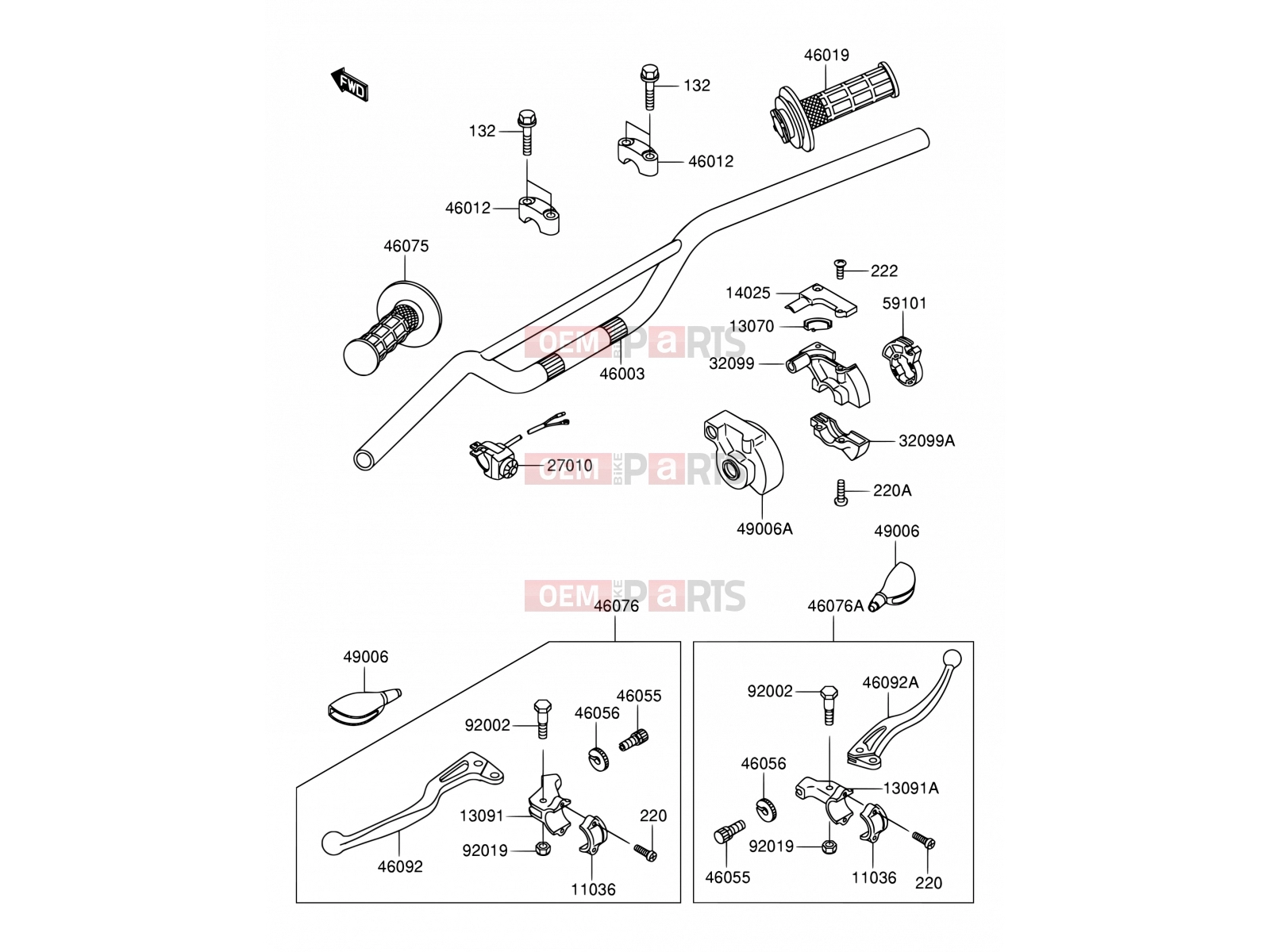 SUZUKI RM60 K3 (2003) (E28) 28 - HANDLEBAR