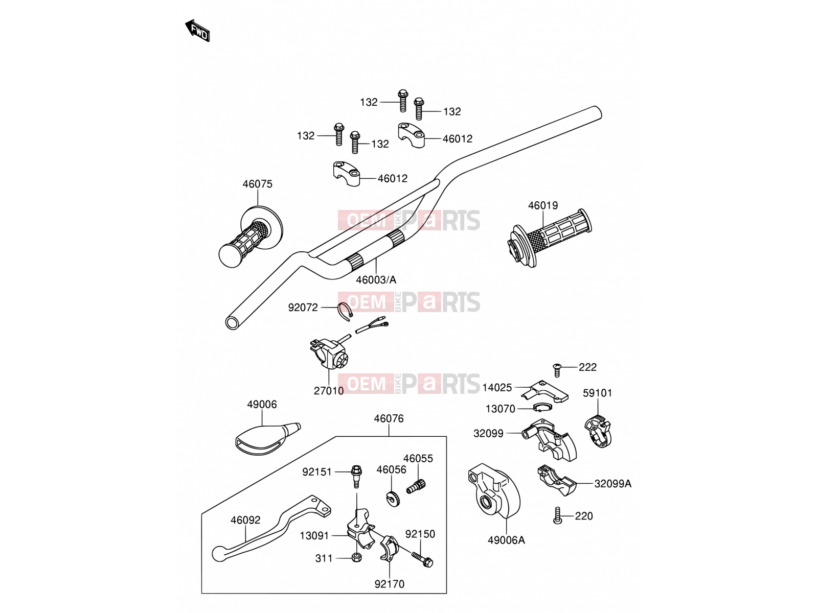 SUZUKI RM65 K3 (2003) (E03) 32 - HANDLEBAR