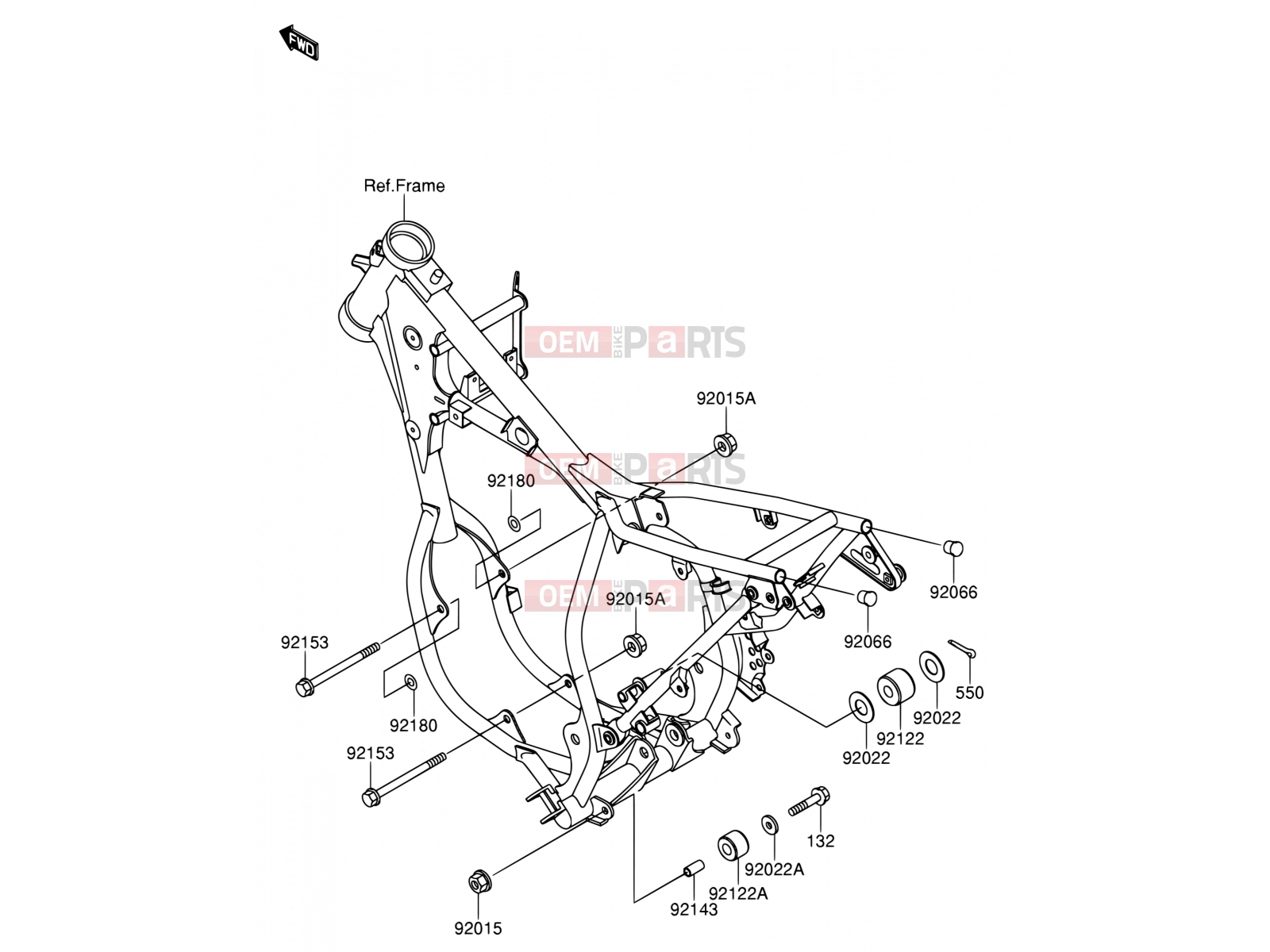 SUZUKI RM65 K3 (2003) (E19) 17 - ENGINE MOUNT