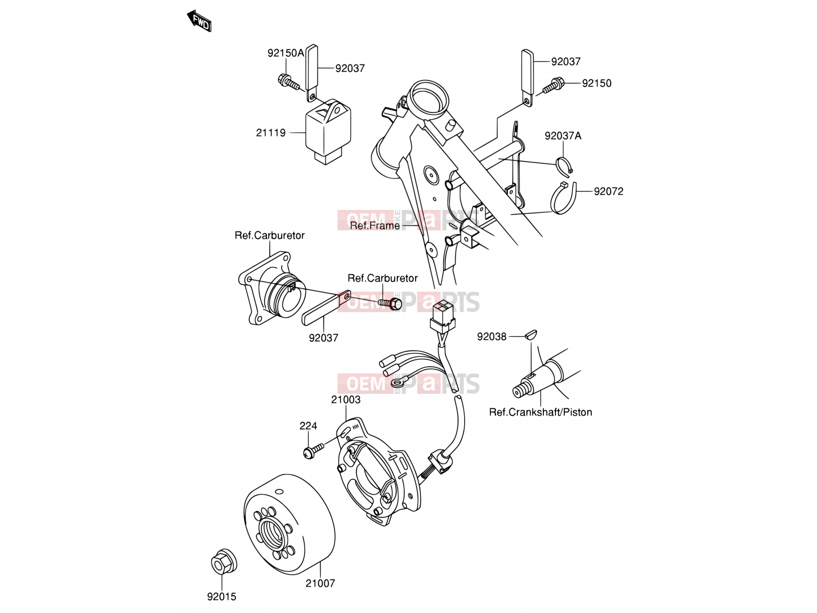 SUZUKI RM65 K4 (2004) (E19) 13 - GENERATOR