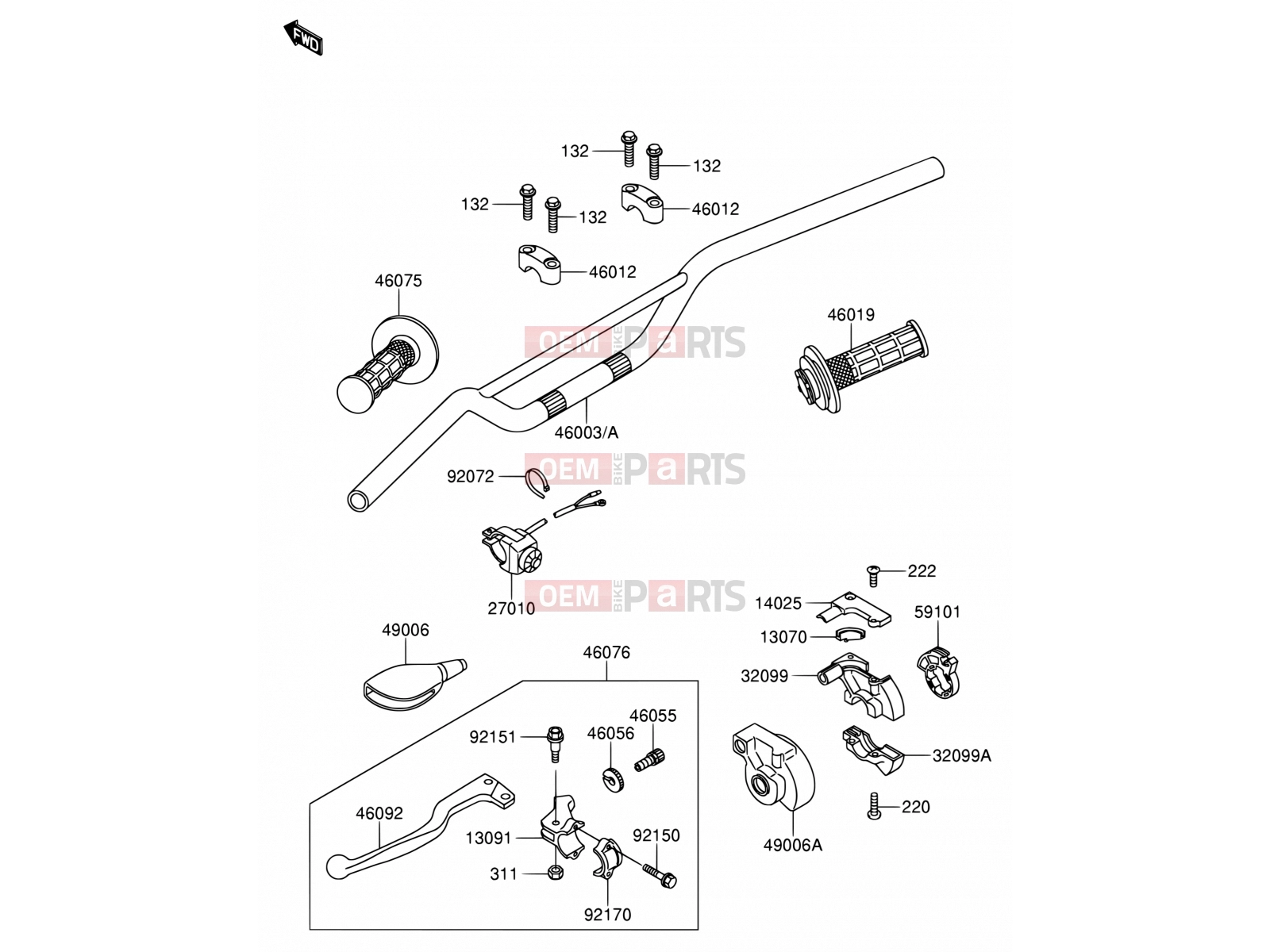 SUZUKI RM65 K4 (2004) (E24) 32 - HANDLEBAR