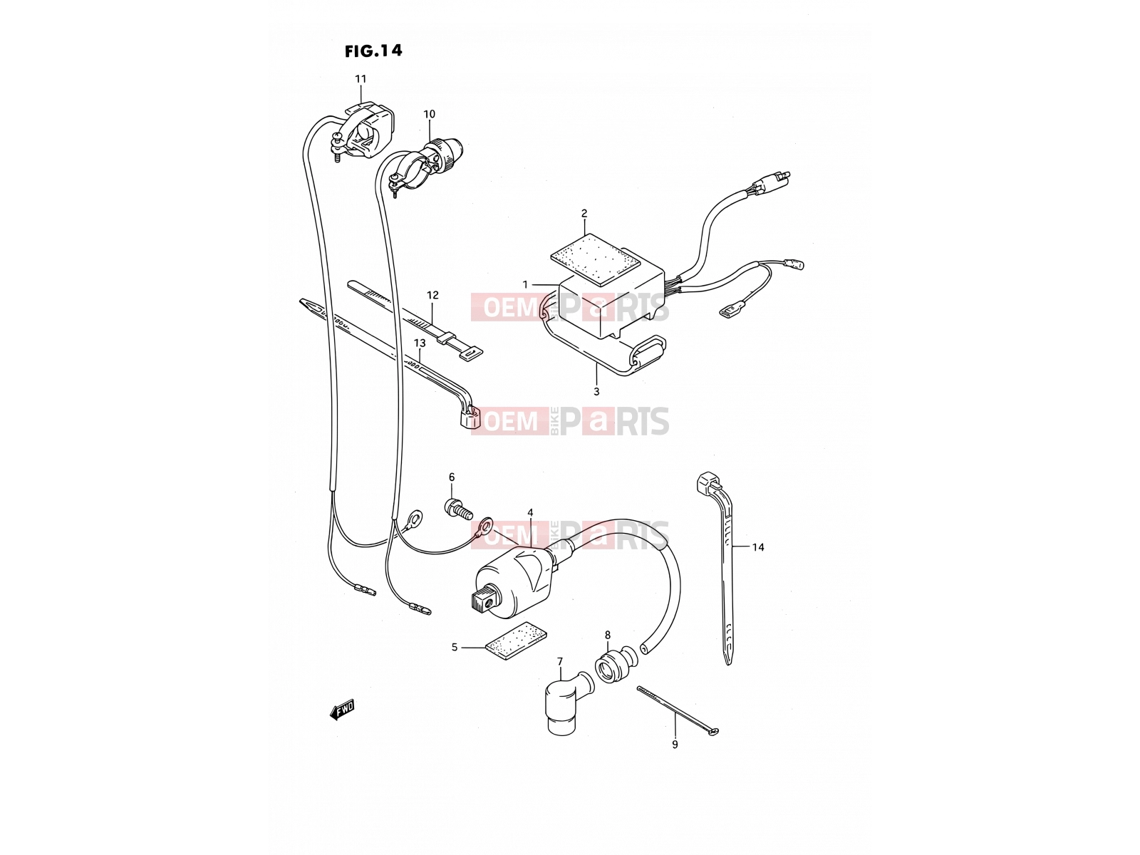 SUZUKI RM80 S (1995) (E24) 14 - CDI UNIT - IGNITION COIL