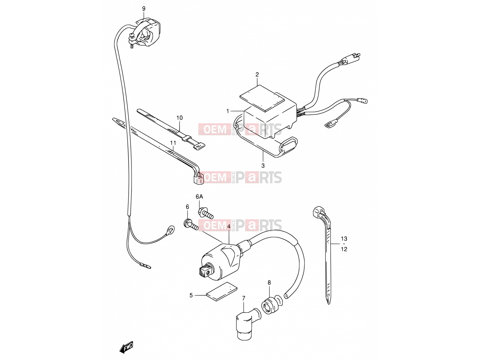 SUZUKI RM80 V (1997) (E24) 15 - CDI UNIT - IGNITION COIL