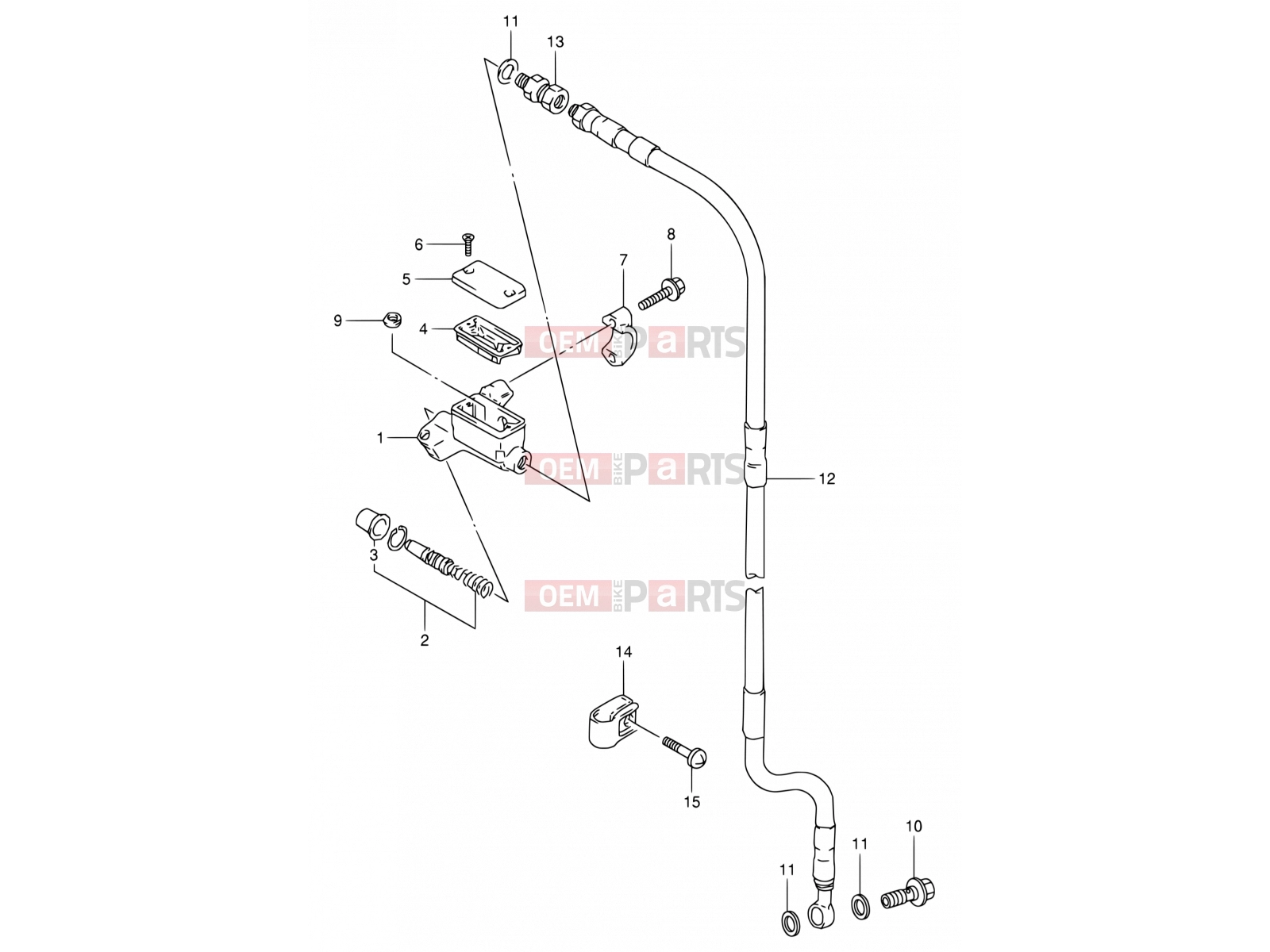 SUZUKI RM80 X (1999) (E24) 32 - FRONT MASTER CYLINDER
