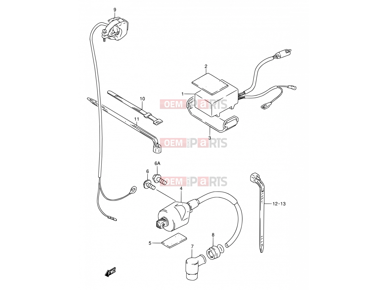 SUZUKI RM80 T (1996) (E03,E28,E33) 15 - CDI UNIT - IGNITION COIL