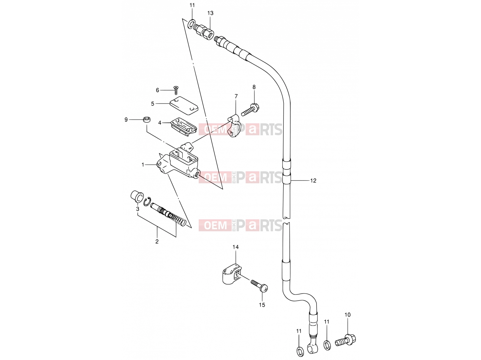 SUZUKI RM80 Y (2000) 32 - FRONT MASTER CYLINDER