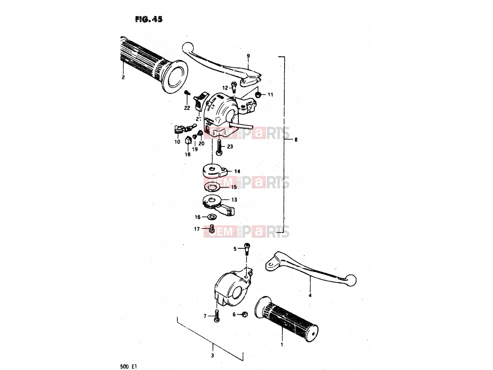 SUZUKI RV50 D (1983) 45 - HANDLE SWITCH