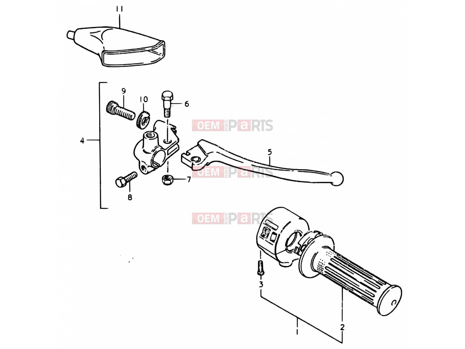 SUZUKI SP370 C (1978) 34 - RIGHT HANDLE SWITCH
