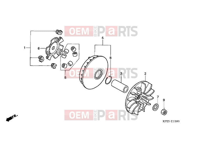HONDA SES1253 Dylan 125 2003 E-12 DRIVE FRONT