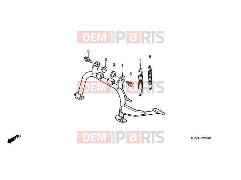 HONDA SES1502 Dylan 150 2002 F-20 SUPPORT