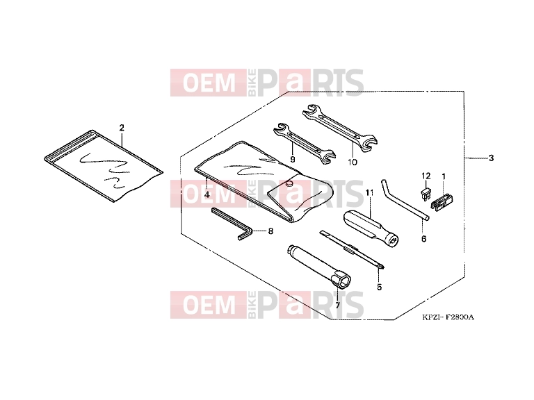 HONDA SES1502 Dylan 150 2002 F-28 TOOLS