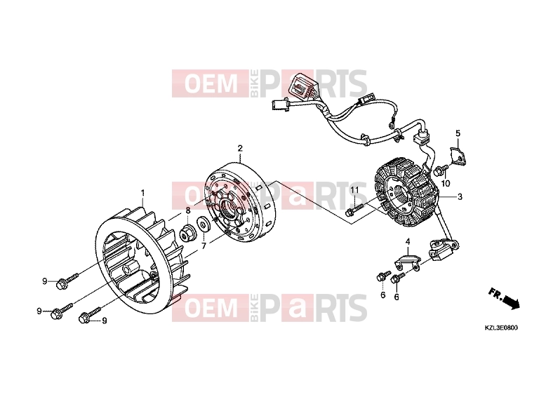 HONDA NSC110MPDE NSC110MPDE 2014 E-8 GENERATOR