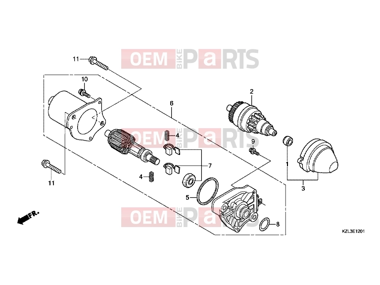HONDA NSC110MPDE NSC110MPDE 2014 E-12-1 STARTER ENGINE (2)