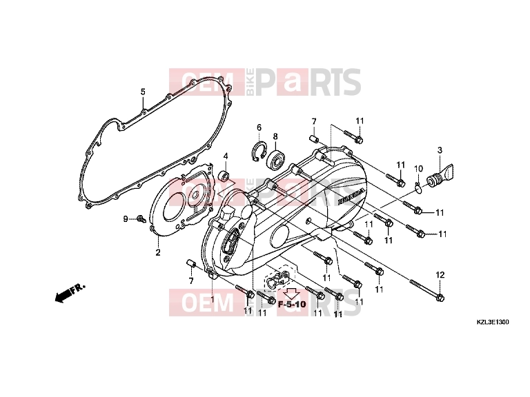 HONDA NSC110MPDE NSC110MPDE 2014 E-13 LEFT SIDE COVER