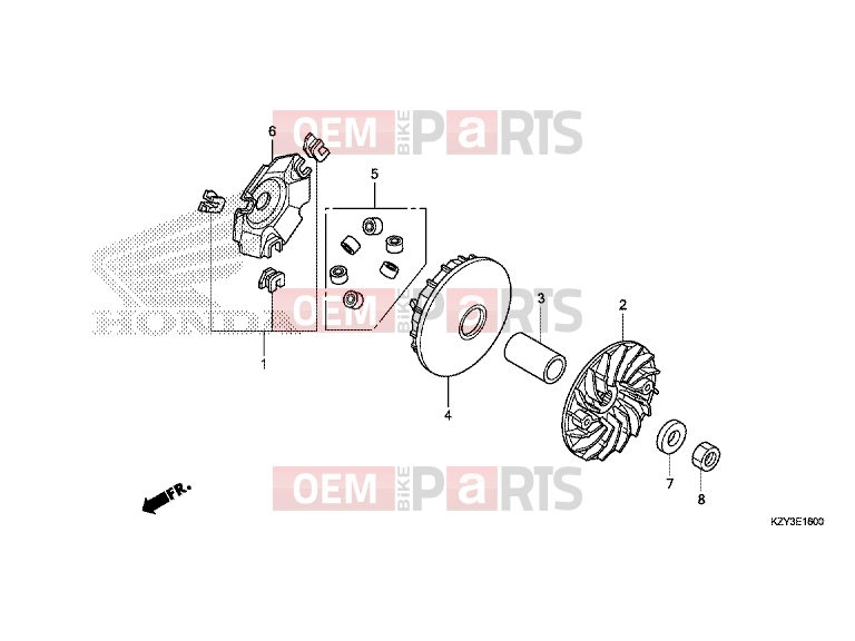 HONDA PCX150 (WW150E) 2014 E-16 DRIVE FRONT