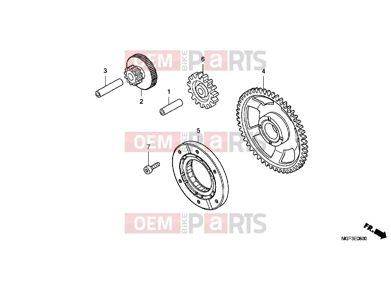 HONDA FJS600DB SILVER WING 2011 E-8 CLUTCH COUPLING START