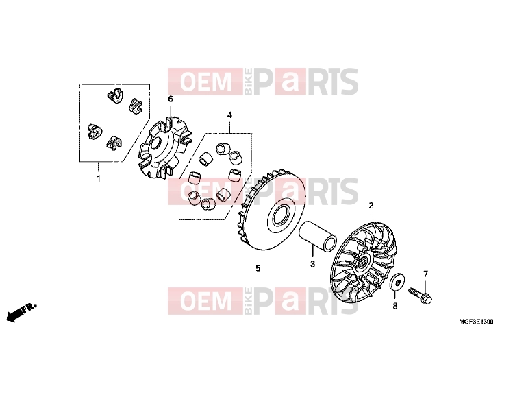 HONDA FJS600DB SILVER WING 2011 E-13 DRIVE FRONT