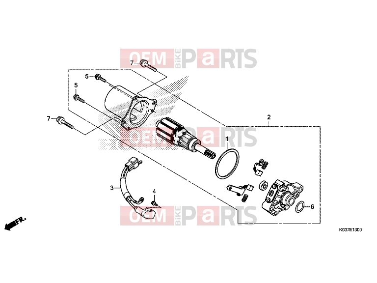 HONDA AFS110CSFF AFS110CSF 2015 E-13 STARTER ENGINE