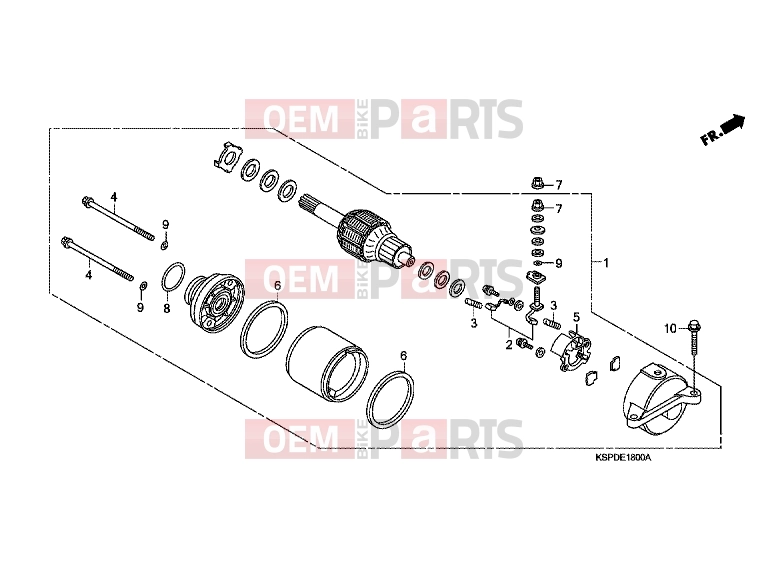 HONDA CBF150M7 CBF150M 2007 E-18 STARTER ENGINE