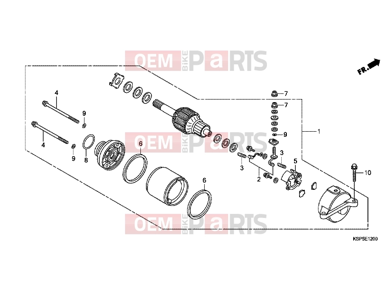 HONDA CBF150MC CBF150M 2012 E-12 STARTER ENGINE