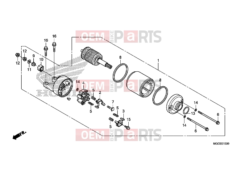 HONDA CB1100AE CB1100 ABS 2014 E-13 STARTER ENGINE