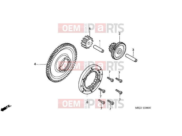 HONDA CB1300A5 CB1300 2005 E-8 CLUTCH COUPLING START