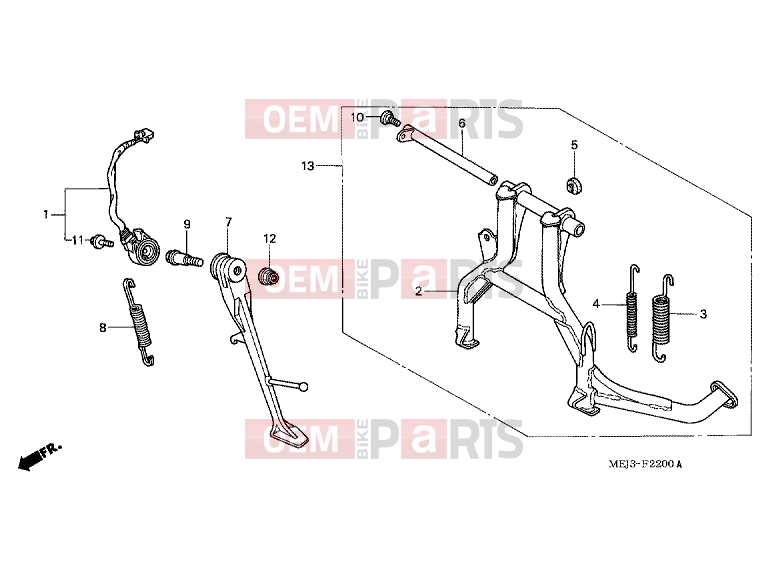 HONDA CB1300A5 CB1300 2005 F-22 SUPPORT