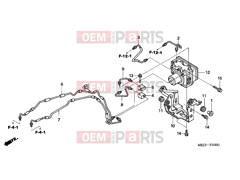 HONDA CB1300A5 CB1300 2005 F-35 ABS MODULATOR