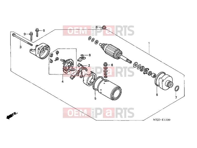 HONDA CB1300F13 CB1300 2003 E-12 STARTER ENGINE