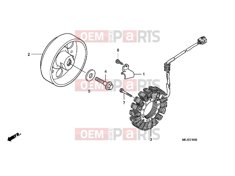 HONDA CB1300A7 CB1300 Super Four ABS 2007 E-10 GENERATOR