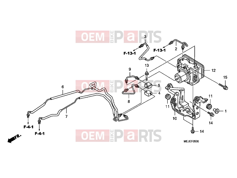 HONDA CB1300A7 CB1300 Super Four ABS 2007 F-5 ABS MODULATOR