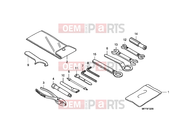 HONDA CB1300A8 CB1300 Super Four ABS 2008 F-32 TOOLS