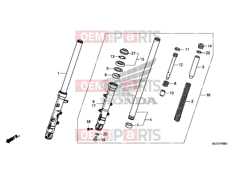 HONDA CB650FE CB650F 2014 F-9 FRONT FORK