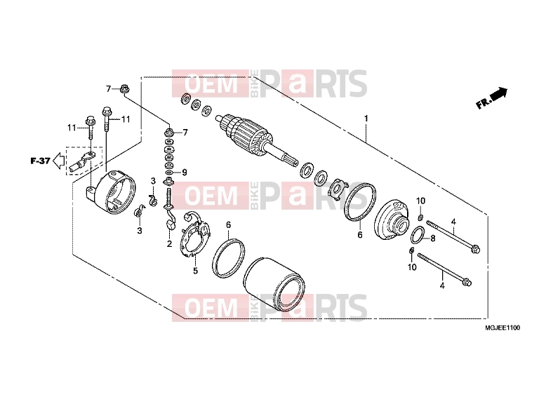HONDA CBF1000FC CBF1000F 2012 E-11 STARTER ENGINE