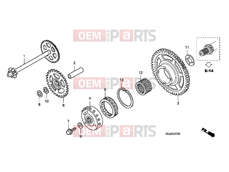 HONDA CBF1000FAA CBF1000F ABS 2010 E-7 CLUTCH COUPLING START