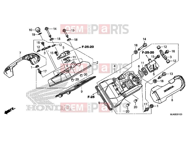 HONDA CTX1300AE CTX1300A 2014 E-1 VALVE COVER
