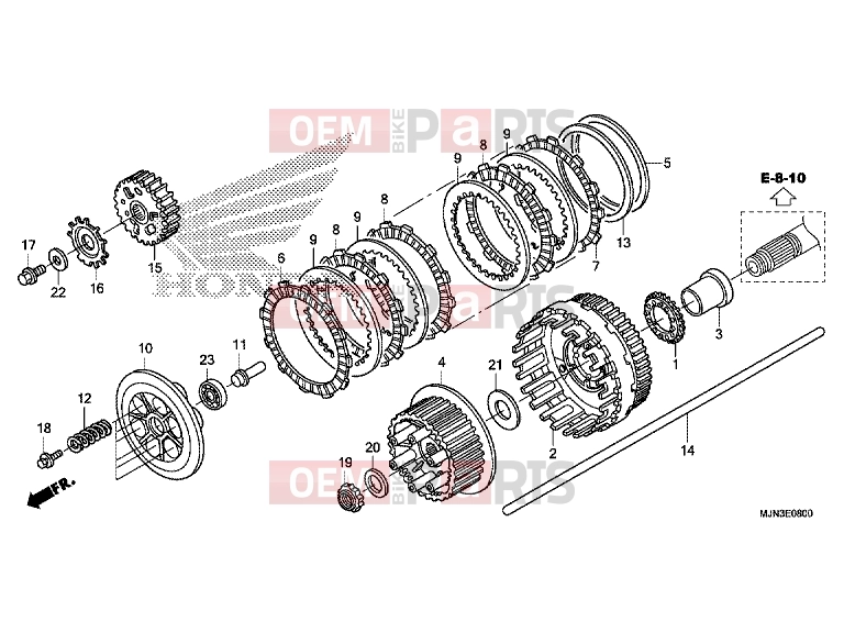 HONDA CTX1300AE CTX1300A 2014 E-8 CLUTCH