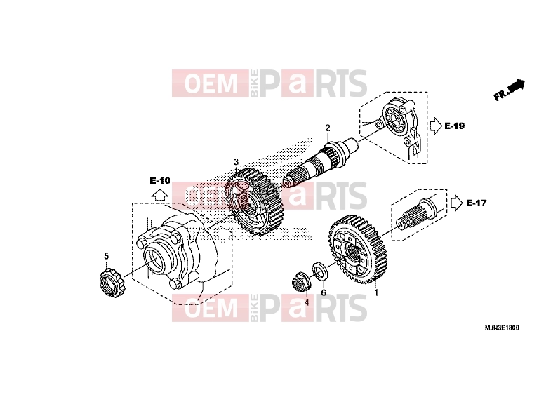 HONDA CTX1300AE CTX1300A 2014 E-18 MAIN GEAR