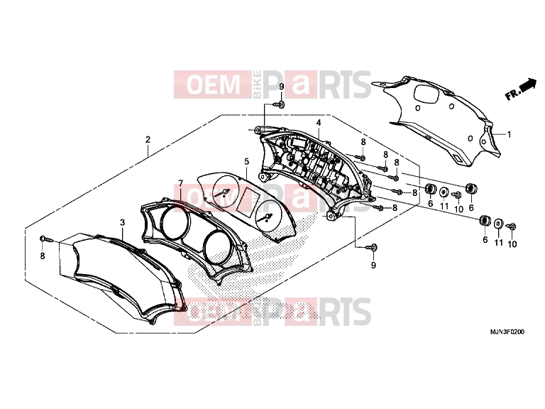 HONDA CTX1300AE CTX1300A 2014 F-2 METER