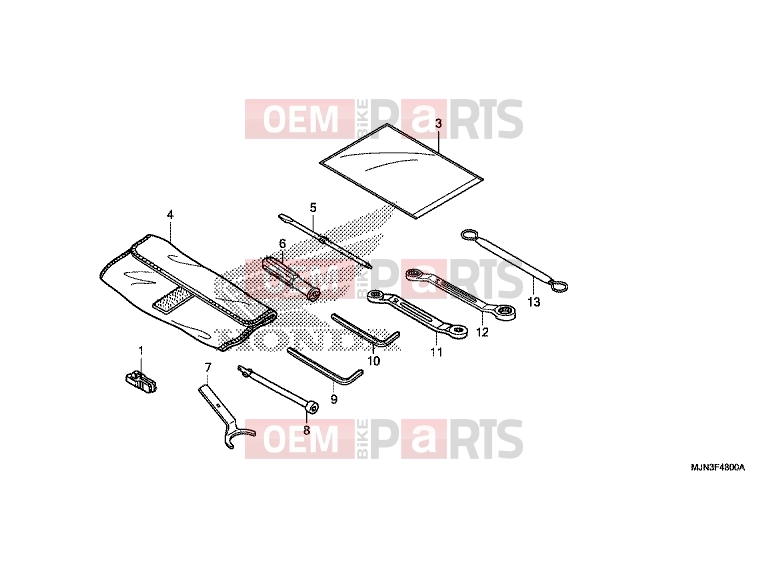 HONDA CTX1300AE CTX1300A 2014 F-48 TOOLS