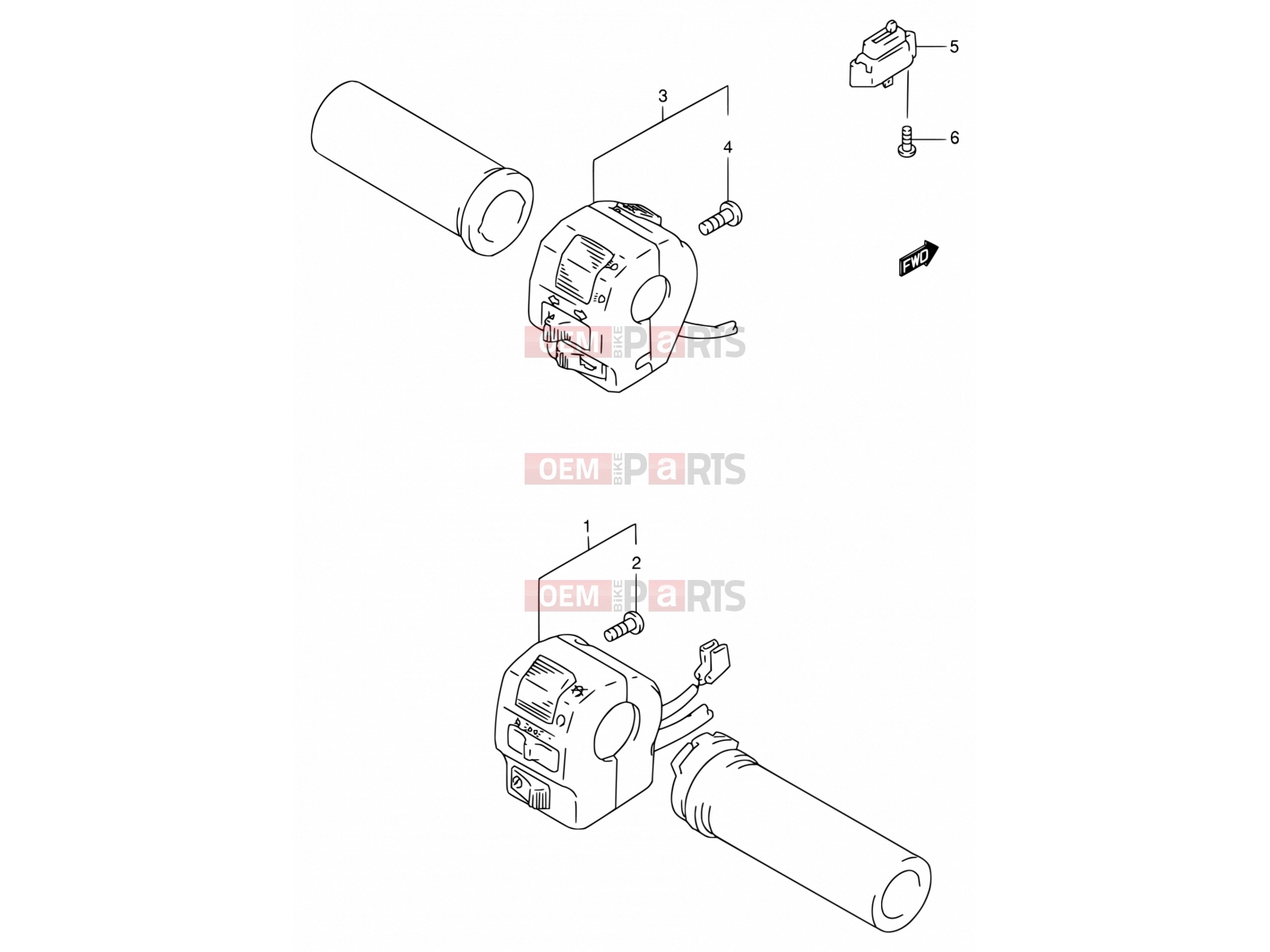 SUZUKI VS800GL X (1999) Intruder 33 - HANDLE SWITCH
