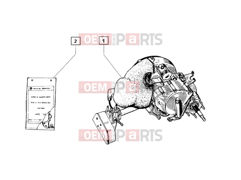 ape MIX 50CC 2T 1998-2008 ENGINE » ENGINE, ASSY